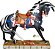 Enesco The Trail of Painted Ponies Estátua Pintado Passado, 7.5 Polegadas, Multicolorido - Imagem 3