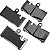 Conjunto de Pastilhas de Freio Akebono (ACT871), CINZA - Imagem 1