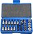 Conjunto de Soquetes Torx Star Bit E-Socket para Homens e Mulheres - 34 Peças, Conjunto de Soquetes Star para Uso Manual em Carros, Caminhões, Máquinas e Outros Trabalhos Com Estojo de - Imagem 1