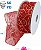 Fita Morex 7416.60/50-934 Swirl 2.5 X 50 YD Nylon Sheer Curling Wired Glitter, Vermelho/Dourado, Fitas de Natal para Artesanato e Decorações de Natal, Fita de Natal - Imagem 4
