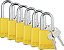 Conjunto de cadeados de segurança Brady - 6 unidades - Amarelo - Cadeados de segurança com chave igual - 2 chaves por cadeado - SDAL-YLW-38ST-KA6 - Imagem 1