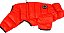 Macacão para cachorro Puppia Winter Ultraleve B à prova d'água calor para clima frio Fechamento com zíper para cães pequenos e médios, VERMELHO, Pequeno - Imagem 3