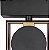 Arandela de Parede Externa Integrada LED Globe Electric 60000022 11.5W, Preto Fosco, Detalhe Dourado, 400 Lumens, 3000 Kelvins, Índice de Reprodução de Cor - Imagem 5