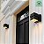 Arandela de Parede Externa Integrada LED Globe Electric 60000022 11.5W, Preto Fosco, Detalhe Dourado, 400 Lumens, 3000 Kelvins, Índice de Reprodução de Cor - Imagem 3