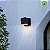 Arandela de Parede Externa Integrada LED Globe Electric 60000022 11.5W, Preto Fosco, Detalhe Dourado, 400 Lumens, 3000 Kelvins, Índice de Reprodução de Cor - Imagem 4