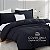Capa de Edredom Queen Size Preta Hearth & Harbor - Conjunto de Capa de Edredom Queen Size de 3 Peças, Capas de Edredom Queen Size Duplamente Escovadas com Fechamento de Botão, 1 Capa de Edred - Imagem 2