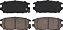 Conjunto de pastilhas de freio traseiras Wagner QuickStop ZD532 para 2007 Mitsubishi Eclipse. - Imagem 1