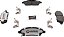 Pastilhas de freio MAGMA Fire Born Braking Pro-Series PSD1592C, dianteiras - Imagem 1