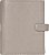 Organizador Filofax Norfolk, Tamanho A5, Taupe - Couro Macio de Grão Integral, Seis Anéis, com Agenda Semanal, Multilíngue, 2024 (C022643-24) - Imagem 1