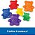 Recursos de Aprendizagem - Contadores da Família Três Ursos - 96 Peças. Para crianças a partir de 3 anos. Brinquedos de aprendizagem pré-escolar, brinquedos de contagem para crianças pequenas, br - Imagem 3