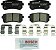 Conjunto de pastilhas de freio de disco de cerâmica premium QuietCast BC1398 da BOSCH - Compatível com Hyundai ix35, Tucson; Kia Cadenza, Forte, Forte5, Sportage; TRASEIRO - Imagem 1