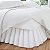 Ruffled Bedskirt para Cama FRESH IDEAS, Comprimento Clássico de 18 polegadas, Estilo Franzido, Solteiro, Branco (FRE30118WHIT01) - Imagem 3