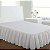 Ruffled Bedskirt para Cama FRESH IDEAS, Comprimento Clássico de 18 polegadas, Estilo Franzido, Solteiro, Branco (FRE30118WHIT01) - Imagem 2