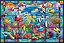 Buffalo Games - Aquário de Vidro Colorido - Quebra-cabeça de 2000 peças, branco para adultos Desafio perfeito para noites de jogos - Tamanho final de 2000 peças é 38,50 x 26,50 - Imagem 1
