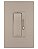 Legrand - Pass & Seymour Interruptor de Luz Dimmer Radiant com Placa de Parede, para Luzes LED Reguláveis, Lâmpadas LED e CFL de 450W - 700W Incandescente e Halógena, Níquel, RHCL453 - Imagem 1