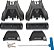 Pares de Pernas Rhino-Rack para Racks de Teto 2500 para Barra Vortex para uma Barra Transversal da 3ª Fileira, Nylon Reforçado com Vidro, Preto (RLKVAH) - Imagem 1