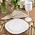 Pratos Brancos em Alto Relevo Blue Sky Victorian - 7,5 e 10,25 em Plástico Descartável (32 Unidades) | Design Elegante para Festas e Eventos - Imagem 2