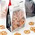 Sacolas para lanches seláveis a calor, sacolas de alimentos, sacolas de doces com duplo selo - sacolas resseláveis - preto - conservador de alimentos - 7.9 x 4.9 - Caixa com 100 unidades - Bag - Imagem 3