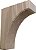 Suportes de madeira Ekena Millwork BKTW04X08X10CVWA Clarksville, 3 1/2 L x 8 P x 10 A, Nogueira - Imagem 1