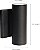 Arandela LED Nuvo 62/1142R1 para parede externa com duas luzes, 10W/120-277V, preta, pequena - Imagem 3