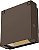 Luminária de Parede com Fotocélula LED WPX0 ALO SWW2 MVOLT PE DDBXD M2 da Lithonia Lighting, Bronze Escuro, com Voltagem Múltipla e Interruptor para Uso Externo - Imagem 1