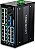 Chave industrial não gerenciada Trendnet de 26 portas resistente com trilho DIN Gigabit, TI-PG262, 16 portas Gigabit PoE +, 8 portas Gigabit RJ-45, 2 portas SFP, IP30, prote - Imagem 1
