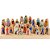 Brinquedos de Madeira de Moradores Comunitários, Cidadãos e Carreiras Diversas, Use com Blocos de Construção, Brincadeira Criativa, Brinquedo de Aprendizado Social e Emocional Durável, Brinquedos - Imagem 1