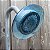 Chuveiro Fixo de Baixo Fluxo Speakman S-4000-E15 Reaction para Decoração Estilosa de Banheiro, 1.5 GPM, Azul Crepúsculo Transparente - Imagem 4