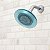 Chuveiro Fixo de Baixo Fluxo Speakman S-4000-E15 Reaction para Decoração Estilosa de Banheiro, 1.5 GPM, Azul Crepúsculo Transparente - Imagem 3