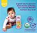 Petiscos Orgânicos Mighty Puffs para Bebês - Sabor Espinafre & Ervilha - (Pacote com 6) 52g - Petiscos de Grãos Antigos e Grão-de-bico - Imagem 3