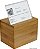 Caixa de receitas de bambu Oceanstar com divisor, natural, 6,80 L x 4,90 P x 5,10 A - Imagem 4