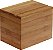 Caixa de receitas de bambu Oceanstar com divisor, natural, 6,80 L x 4,90 P x 5,10 A - Imagem 2