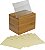 Caixa de receitas de bambu Oceanstar com divisor, natural, 6,80 L x 4,90 P x 5,10 A - Imagem 3