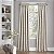 Cortinas ECLIPSE Blackout para quarto - Mallory 52 x 108 Painel único isolante com bolso de haste tratamento de janela para sala de estar, Marfim - Imagem 1