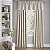 Cortinas ECLIPSE Blackout para quarto - Mallory 52 x 108 Painel único isolante com bolso de haste tratamento de janela para sala de estar, Marfim - Imagem 2