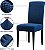 Capas de cadeira para sala de jantar Subrtex, conjunto de 4, capas elásticas para cadeiras, capas antiderrapantes removíveis laváveis para cadeiras de cozinha Parson (azul) - Imagem 4
