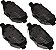 Conjunto de pastilhas de freio Akebono - Imagem 1