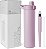 Garrafa de água filtrada Simple Modern | Garrafas de água de viagem isoladas com filtro de carbono em aço inoxidável | Reutilizável para água limpa para beber em movimento | Coleção Mesa | 24oz, névo - Imagem 1