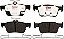 Conjunto de pastilhas de freio traseiras de reposição Raybestos Element3 EHT™ para os modelos Honda Accord 18-’19, Honda Civic ’20-’21 e Honda Insight ’19-’21 (EHT2102H) - Imagem 1