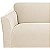 Cobertura de sofá de 1 peça SureFit Stretch Morgan para sofá de dois lugares em marfim. - Imagem 3