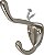 GlideRite Hardware 7014-SN-10 Grande 3 x 3 polegadas Satin Nickel Ganchos para roupões/casacos/chapéus 10 Pack - Imagem 1
