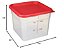 Recipiente de Armazenamento CamSquare Cambro 6SFSPP190, Translúcido, 6 qt Com Tampa - Imagem 4