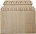 Ekena Millwork 8 L x 5 7/8 Largura Superior x 2 3/8 P x 7 7/8 A, Base Plana Chesterfield, Alder - Imagem 1