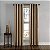 Painel de Cortina com Ilhós Lenox da Curtainworks, 50 x 132 pol, Taupe - Imagem 1