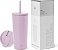 Copos isolados Simple Modern com tampa e canudo | Copo de café gelado reutilizável em aço inoxidável | Garrafa de água de viagem com caneca | Presentes para mulheres e homens | Coleção clássica | 20 - Imagem 1