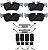 Conjunto de pastilhas de freio Beck/Arnley 0857107 com ferragens. - Imagem 1