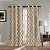 Cortina de janela isolada pesada Blackout365 Kittattinny Geométrica em tons de taupe - conjunto de 2 painéis, 38 x 84 polegadas, 2 peças - Imagem 1