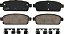 Conjunto de pastilhas de freio traseiro Wagner QuickStop ZD1468 para Chevrolet Cruze 2014 - Imagem 1