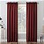Painel cortina de bolso de barra isolada Sun Zero Barrow 2-Pack Total Blackout Solid, 54 x 108, Vinho - Imagem 1