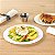 Pratos Descartáveis Premium de 9 Polegadas Moderna, 40 Pratos de Plástico Redondos para Festas - Padrão de Ondas, Resistente, Pratos de Jantar de Plástico Branco, Para Alimentos Quentes e F - Imagem 3